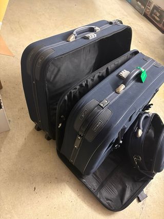 Set valigie da viaggio Kin&Co blu