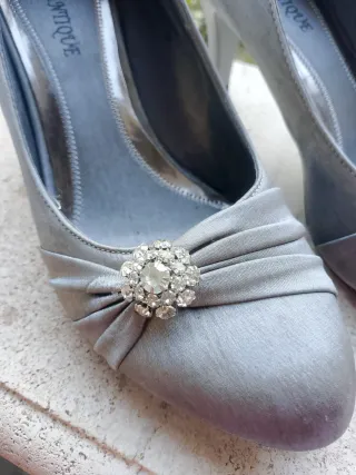 Décolleté donna DIAMANTIQUE argento con strass