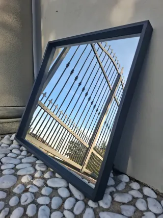 Specchio IKEA NISSEDAL 65x65 cm Grigio