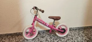 Bicicleta de aprendizaje niña rosa