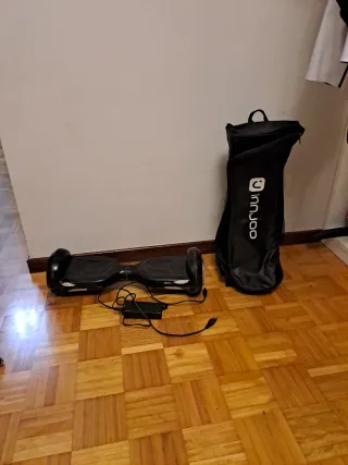 Patinete Eléctrico Negro + Cargador + Bolsa