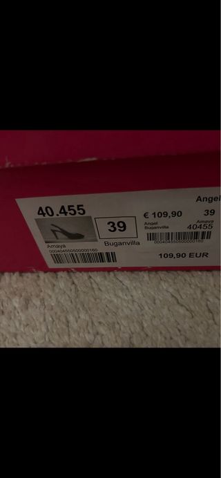 Zapatos Buganvilla Talla 39 con Pedrería