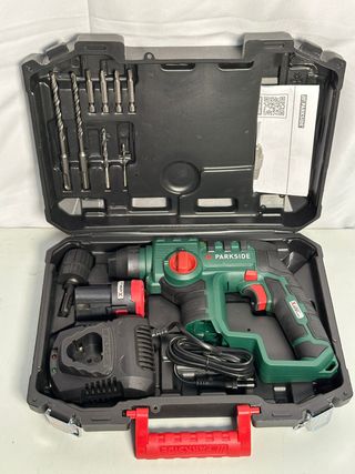 Taladro Percutor Parkside 12V + Batería + Cargador