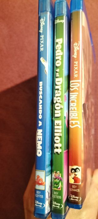 3 Películas Disney Blu-ray (Español)