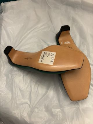 Zapatos Salvatore Ferragamo Piel Verde