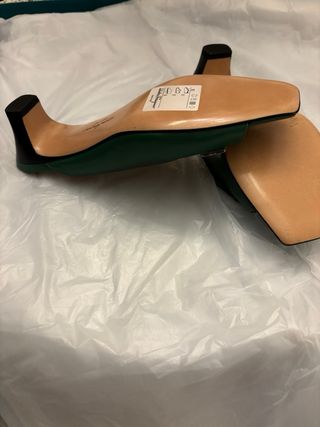 Zapatos Salvatore Ferragamo Piel Verde