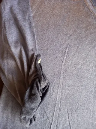 Jersey pico azul y plateado