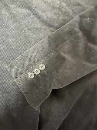 Chaqueta Americana H&M Negra Corduroy