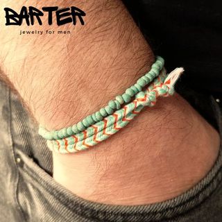 Braccialetti Barter X282 Turchese Arancione