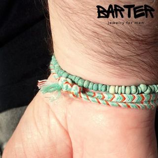 Braccialetti Barter X282 Turchese Arancione