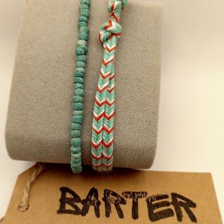 Braccialetti Barter X282 Turchese Arancione