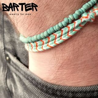 Braccialetti Barter X282 Turchese Arancione
