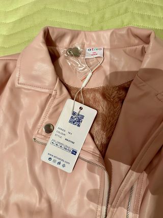 Giubbino in ecopelle taglia 14 anni – NUOVO