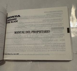 Manual Honda CBR900RR Fireblade SC33