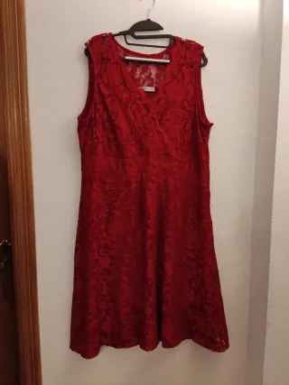 Vestido fiesta Anna Field Curvy Rojo Talla 48