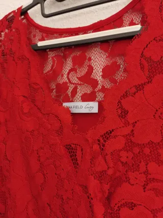 Vestido fiesta Anna Field Curvy Rojo Talla 48