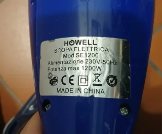Scopa elettrica Howell Aspirapolvere blu con filo