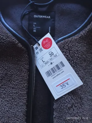 Chaqueta Lefties borreguito marrón Talla L