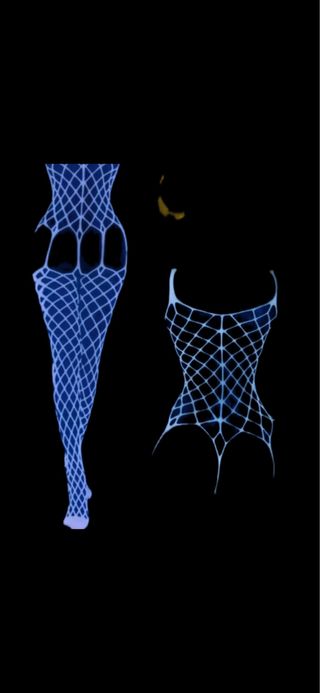 Malla  de rejilla con efecto fluorescente