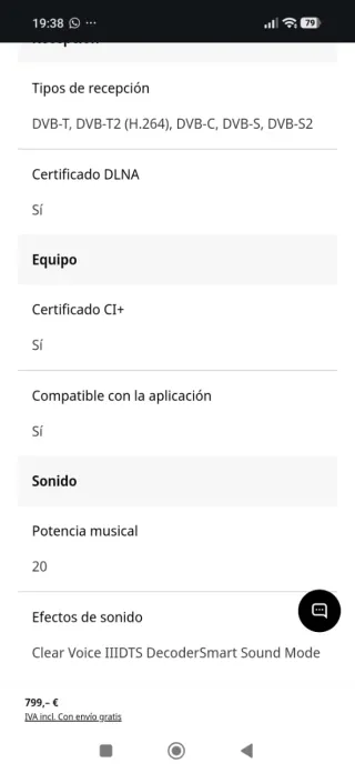 Televisión LG 55 UHD 4K HDR10+