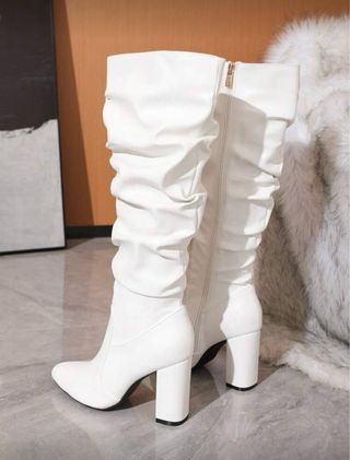 Botas blancas tacón talla 36
