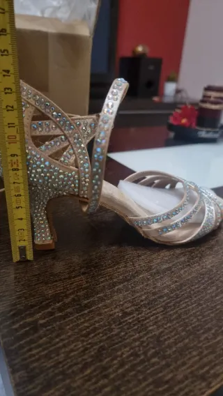 Zapatos de Baile Rosa y Plateado