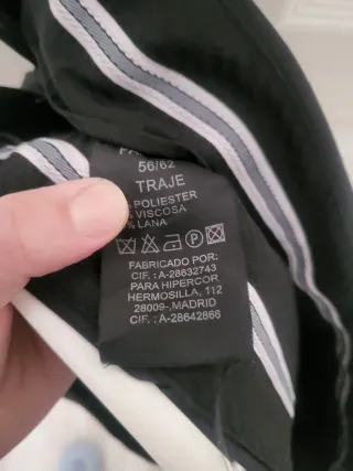 Traje de chaqueta azul marino