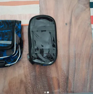 Mochila portaobjetos para bicicleta