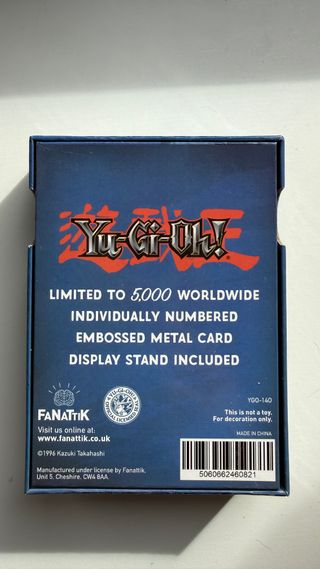 Carta metálica Yu-Gi-Oh! Obelisk