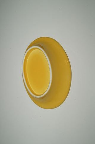 Saboneteira Amarela Cerâmica Nova