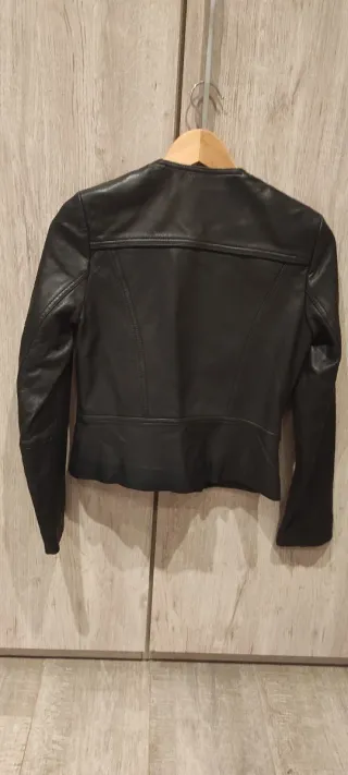 Chaqueta Piel Mango Talla XS