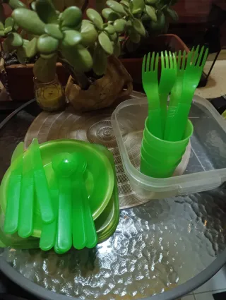 Juego de picnic verde