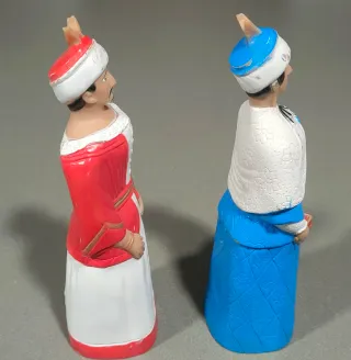 Pareja Gigantes Goma Pamplona Asiáticos