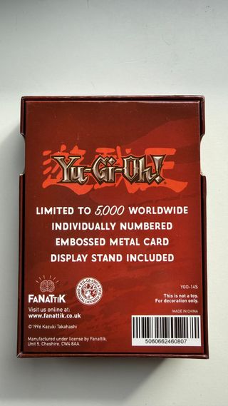 Carta metálica Yu-Gi-Oh! Slifer Dragón