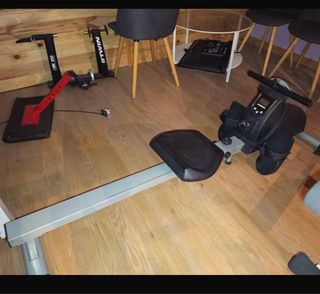 Máquina de remo para gimnasio