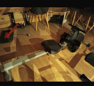 Máquina de remo para gimnasio