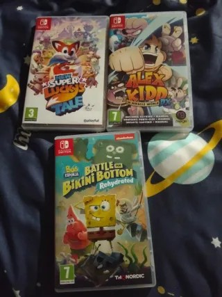 Nintendo Switch Juegos: Alex Kidd, Lucky's Tale, S