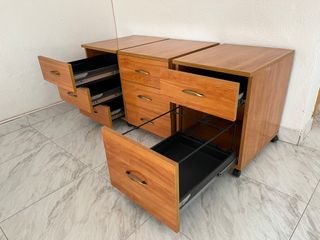 Mesa de oficina melamina y metal