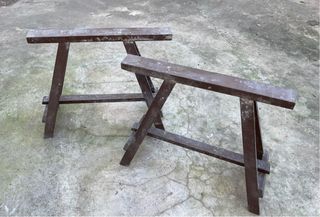 Caballetes de madera vintage (2 unidades)