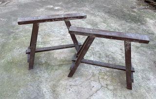 Caballetes de madera vintage (2 unidades)