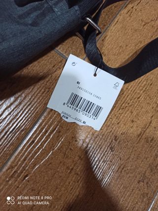 Borsa a tracolla grigia da uomo