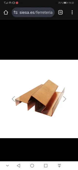 Grapas de 30mm para embalaje de cartón