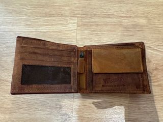 Portafogli in pelle marrone da uomo