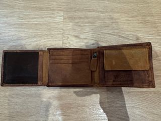 Portafogli in pelle marrone da uomo