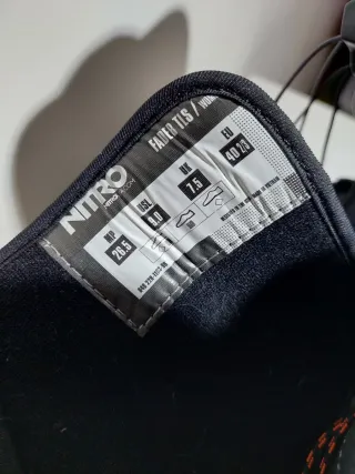 Botas T40 Snowboard Nitro Negras