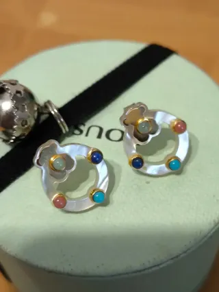 Pendientes Tous Originales Flor Multicolor