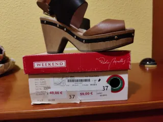 Sandalias Pedro Miralles Piel Marrón y Negra