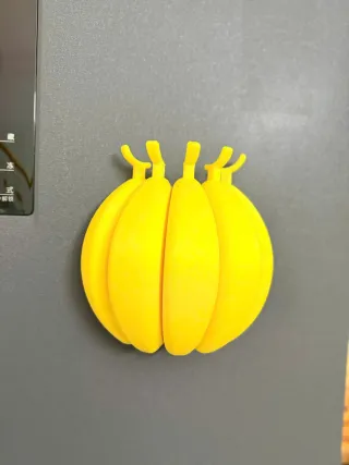 Imán nevera plátano