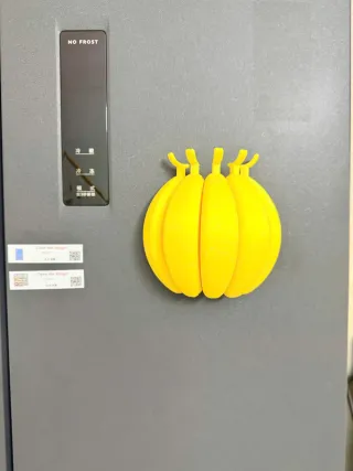 Imán nevera plátano