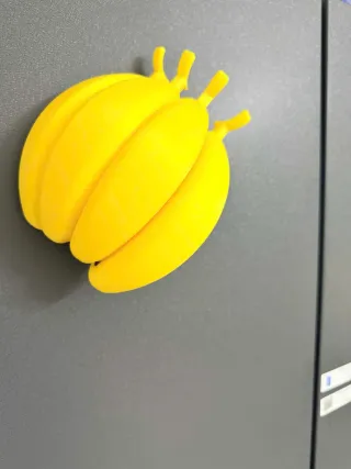 Imán nevera plátano